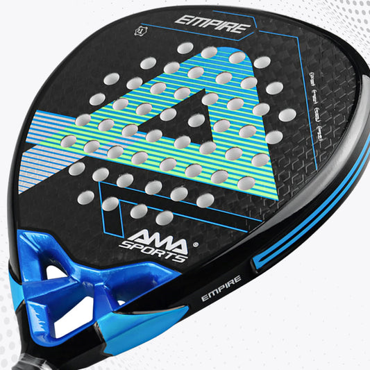 Padel-ketsjer med 12K kulfiberoverflade og EVA Memory Flex-skumkerne.
